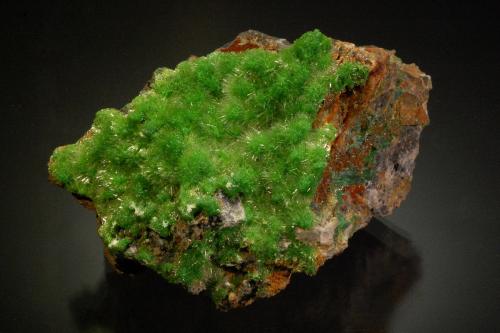 Pyromorphite<br />Mina Saint-Salvy, Saint-Salvy-de-la-Balme, Tarn, Occitanie, Francia<br />8.4 x 5.7 x 5.0 cm<br /> (Author: Michael Shaw)