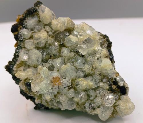 Topacio y cuarzo (variedad hialino)<br />Minas da Panasqueira, Aldeia de São Francisco de Assis, Covilhã, Castelo Branco, Cova da Beira, Región Centro, Portugal<br />7x5 cm<br /> (Autor: AntonioJesus)