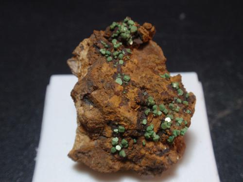 Torbernita<br />Pinhal do Souto Mine, Tragos, Chãs de Tavares, Mangualde, Viseu District, Dão-Lafões, Centro, Portugal<br />25x30 mm<br /> (Autor: Ignacio)