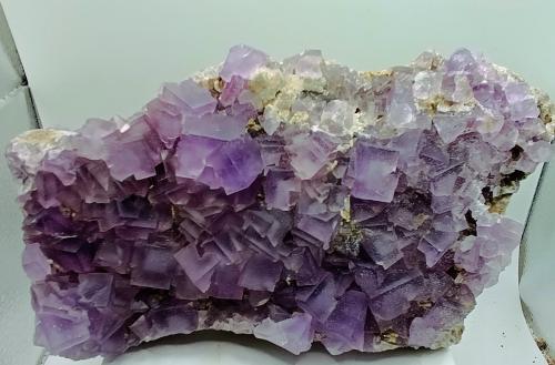 Fluorita<br />Zona minera de Berbes, Berbes, Ribadesella, Comarca del Oriente, Principado de Asturias (Asturias), España<br />21x12 cm<br /> (Autor: AntonioJesus)