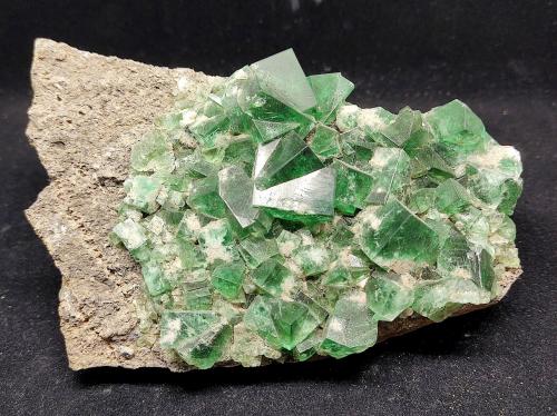 Fluorita<br />Rogerley Mine, Frosterley, Weardale, North Pennines Orefield, County Durham, England / United Kingdom<br />18 cm<br /> (Autor: Cesar M. Salvan)