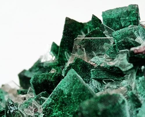 Malaquita pseudo Azurita con Barita<br />Mina Milpillas, Cuitaca, Municipio Santa Cruz, Sonora, México<br />60x40x30 mm.<br /> (Autor: Luis Edmundo Sánchez Roja)