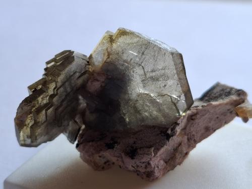 Barite<br />Cerro Warihuyn, Puños, Distrito Miraflores, Provincia Huamalíes, Departamento Huánuco, Perú<br />4 x 3,2 cm<br /> (Author: Volkmar Stingl)