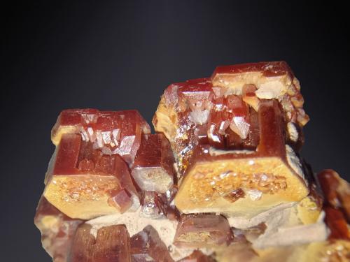 Vanadinite<br />Coud'a, Mibladen mining district, Mibladen, Midelt, Midelt Province, Drâa-Tafilalet Region, Morocco<br />Detail<br /> (Author: Firmo Espinar)