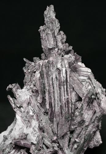 Allargentum en Calcita<br /><br />cristal principal: 3.2 × 1.1 cm<br /> (Autor: Jordi Fabre)