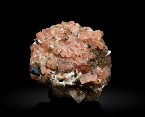 Manganoneptunite, Serandite, Aegirine, Albite, Catapleiite<br />Poudrette Quarry, Mont Saint-Hilaire, La Vallée-du-Richelieu RCM, Montérégie, Québec, Canada<br />1.5 cm x 1.5 cm x 1.2 cm<br /> (Author: Antonio Nazario)