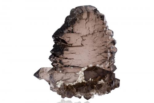 Quartz (variety smoky)<br />Col des cristaux, Bassin du Talèfre, Mont Blanc, Chamonix, Haute-Savoie, Auvergne-Rhône-Alpes, Francia<br />10 x 10 x 14.5 cm / main crystal: 10.3 cm<br /> (Author: MIM Museum)