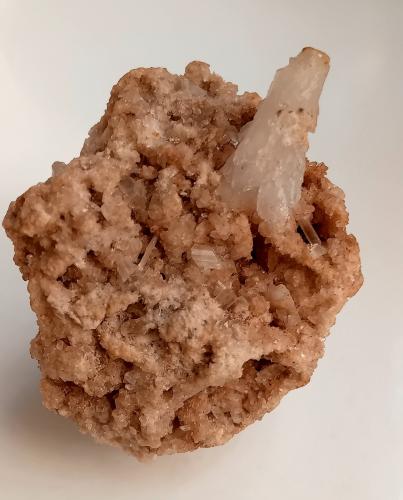 Celestine on Gypsum<br />Lercara Friddi, Provincia Ciudad Metropolitana de Palermo, Sicilia, Italia<br />7.5x5x5.5<br /> (Author: mineralenzo)
