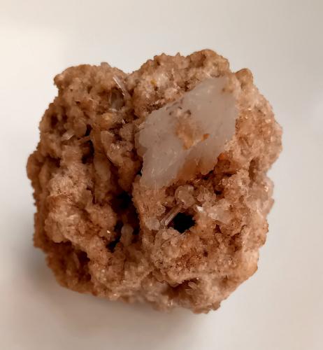 Celestine on Gypsum<br />Lercara Friddi, Provincia Ciudad Metropolitana de Palermo, Sicilia, Italia<br />7.5x5x5.5<br /> (Author: mineralenzo)