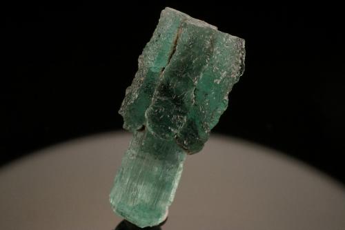 Beryl (variety emerald)<br />Muzo mining district, Western Emerald Belt, Boyacá Department, Colombia<br />2.05 cm x .91 cm x .84 cm<br /> (Author: Val)