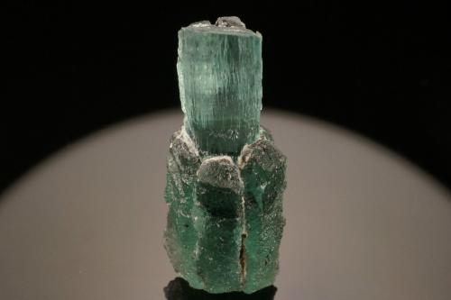 Beryl (variety emerald)<br />Muzo mining district, Western Emerald Belt, Boyacá Department, Colombia<br />2.05 cm x .91 cm x .84 cm<br /> (Author: Val)