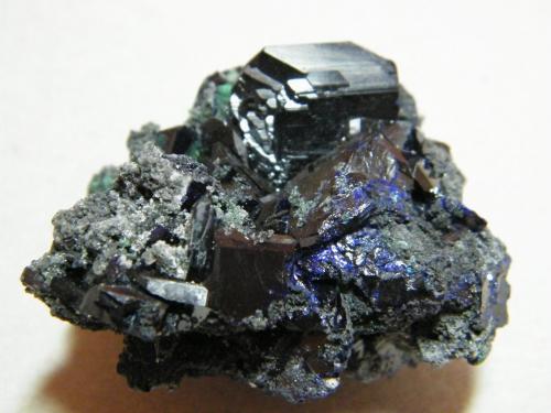 Azurite<br />Tsumeb Mine, Tsumeb, Otjikoto Region, Namibia<br />50x40x30mm<br /> (Author: Heimo Hellwig)