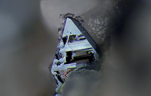 Hematite<br />Lohning Quarry (Lohninger Quarry), Hüttwinkl Valley, Rauris Valley, Zell am See District, Hohe Tauern, Salzburg, Austria<br />FOV 3,5 mm<br /> (Author: Gerhard Brandstetter)