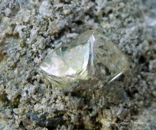 Diamante<br />Mina Kimberley, Kimberley, Distrito Francis Baard, Provincia Septentrional del Cabo, Sudáfrica<br />Encuadre de la fotografía 8 mm.<br /> (Autor: Rafael Galiana)