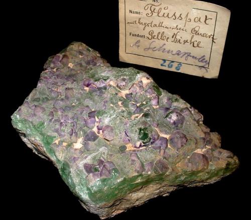 Fluorite<br />Gelbe Birke Mine, Schwarzenberg District, Erzgebirgskreis, Saxony/Sachsen, Germany<br />11,5 x 8,5 cm<br /> (Author: Andreas Gerstenberg)