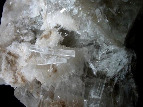 Strontioginorite<br />Cantera Kohnstein, Niedersachswerfen, Distrito Nordhausen, Turingia/Thüringen, Alemania<br />Picture width: 10 cm, crystals up to 3 cm, total specimen 16 x 13 cm<br /> (Author: Andreas Gerstenberg)