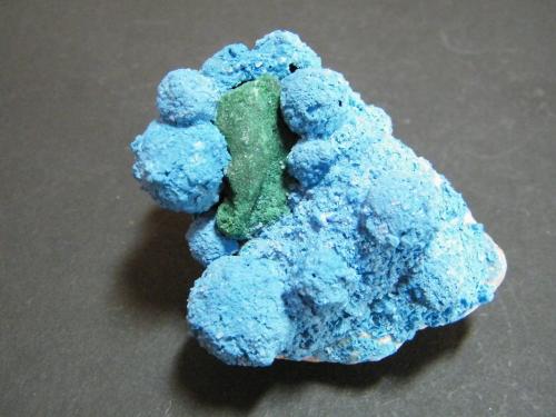 Shattuckite, Malachite<br />Kaokoveld Plateau, Kunene Region, Namibia<br />50x60x30mm<br /> (Author: Heimo Hellwig)