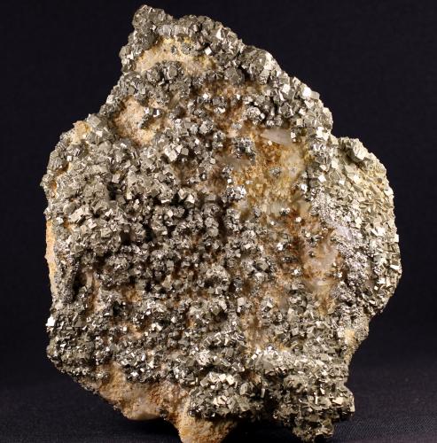 Pyrite, Quartz<br />Concepción del Oro, Municipio Concepción del Oro, Zacatecas, Mexico<br />17.6 x 14.6 x 4.7 centimeters<br /> (Author: Ricardo Melendez)