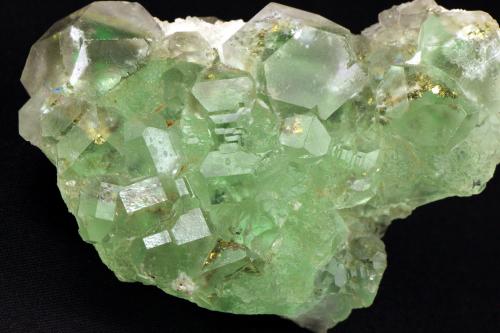 Fluorite and pyrite<br />Naica Mine, Naica, Municipio Saucillo, Chihuahua, Mexico<br />9 x 6.5 x 4.3 centimeters<br /> (Author: Ricardo Melendez)