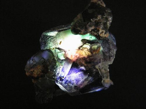 Fluorite<br />Erongo Mountain, Usakos, Erongo Region, Namibia<br />60x35x40mm<br /> (Author: Heimo Hellwig)