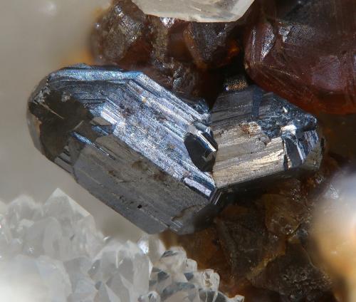 Stephanite<br />Fuerza Mine, Hiendelaencina, Comarca Serranía de Guadalajara, Guadalajara, Castilla-La Mancha, Spain<br />fov 2.2 mm<br /> (Author: Rewitzer Christian)