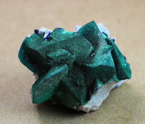 Malachite<br />Milpillas Mine, Cuitaca, Municipio Santa Cruz, Sonora, Mexico<br />3.9 x 3.5 x 3 centimeters<br /> (Author: Ricardo Melendez)