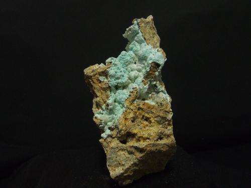Auricalcita<br />Distrito Minero Salamón, Crémenes, Comarca Montaña Oriental, León, Castilla y León, España<br />80x45mm<br /> (Autor: joaquin gar)