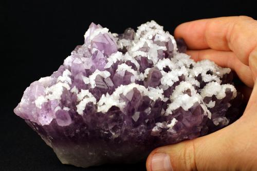 Quartz and Calcite<br />San Juan de Rayas Mine, Guanajuato, Municipio Guanajuato, Mexico<br />13.1 x 8.7 x 6.5 centimeters<br /> (Author: Ricardo Melendez)