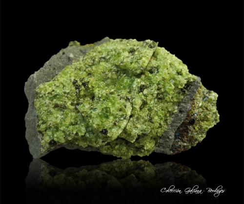 Forsterita (variedad peridoto)<br />Peridot Mesa, San Carlos, San Carlos Indian Reservation, Gila County, Arizona, USA<br />100 x 65 x 64 mm.<br /> (Autor: Rafael Galiana)
