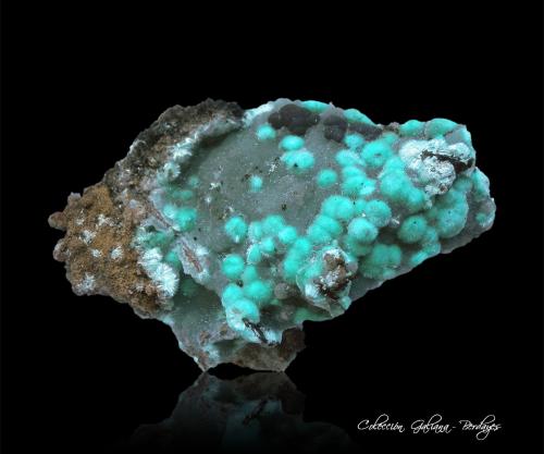 Auricalcocita<br />Mina 79, Chilito, Zona Hayden, Distrito Banner, Montes Dripping Spring, Condado Gila, Arizona, USA<br />76 x 52 x 28 mm.<br /> (Autor: Rafael Galiana)