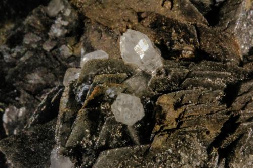 Calcite and Quartz<br />Herja Mine, Chiuzbaia, Baia Sprie, Maramures, Romania<br />FOV 22 mm<br /> (Author: Adrian Pripoae)