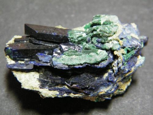 Azurite<br />Tsumeb Mine, Tsumeb, Otjikoto Region, Namibia<br />40x25x20mm<br /> (Author: Heimo Hellwig)