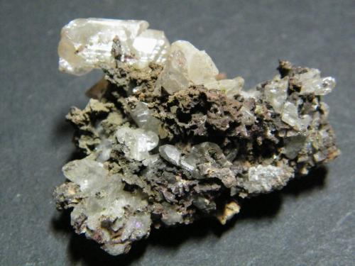 Copper, Cerussite<br />Tsumeb Mine, Tsumeb, Otjikoto Region, Namibia<br />40x30x25mm<br /> (Author: Heimo Hellwig)