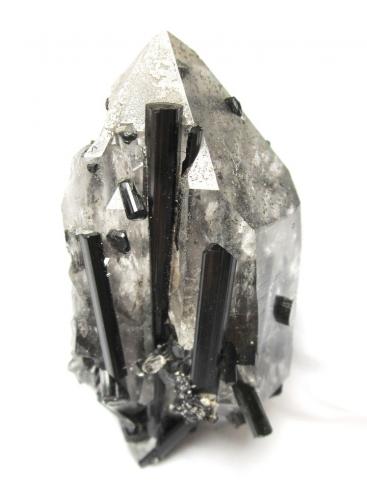 Schorl, quartz<br />Minas Gerais, Brasil<br />Specimen height 8,5 cm<br /> (Author: Tobi)
