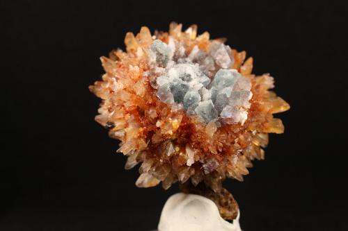 Creedite and Fluorite<br />Navidad Mine, Abasolo, Rodeo, Municipio de Rodeo, Durango, Mexico<br />8 x 7.5 x 5 centimeters<br /> (Author: Ricardo Melendez)