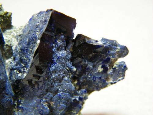 Azurite<br />Tsumeb Mine, Tsumeb, Otjikoto Region, Namibia<br />50x50x20mm<br /> (Author: Heimo Hellwig)