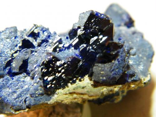 Azurite<br />Tsumeb Mine, Tsumeb, Otjikoto Region, Namibia<br />50x50x20mm<br /> (Author: Heimo Hellwig)