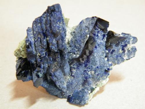 Azurite<br />Tsumeb Mine, Tsumeb, Otjikoto Region, Namibia<br />50x50x20mm<br /> (Author: Heimo Hellwig)