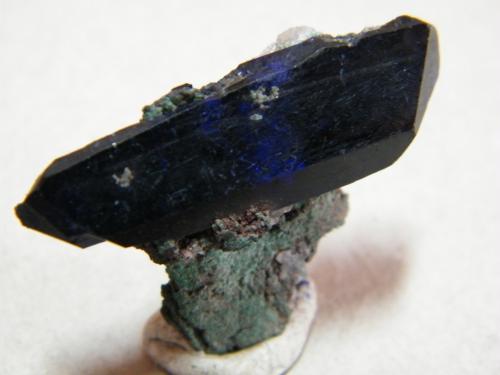 Azurite<br />Tsumeb Mine, Tsumeb, Otjikoto Region, Namibia<br />35 20x5mm<br /> (Author: Heimo Hellwig)