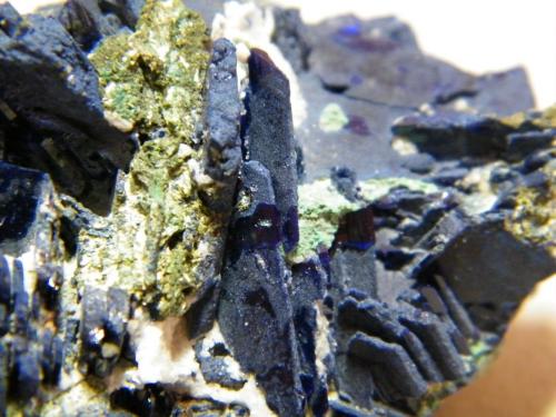 Azurite<br />Tsumeb Mine, Tsumeb, Otjikoto Region, Namibia<br />70x45x25mm<br /> (Author: Heimo Hellwig)