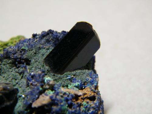 Azurite<br />Tsumeb Mine, Tsumeb, Otjikoto Region, Namibia<br />40x40x25mm<br /> (Author: Heimo Hellwig)