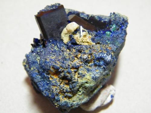 Azurite<br />Tsumeb Mine, Tsumeb, Otjikoto Region, Namibia<br />45x35x40mm<br /> (Author: Heimo Hellwig)