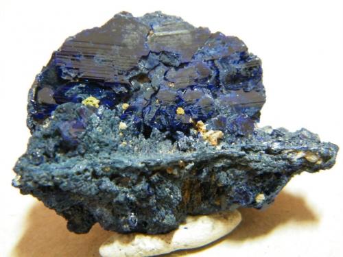 Azurite<br />Tsumeb Mine, Tsumeb, Otjikoto Region, Namibia<br />45x30x20mm<br /> (Author: Heimo Hellwig)