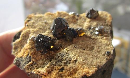 Sphalerite<br />Mina Meggen, Lennestadt, Olpe, Sauerland, Renania del Norte-Westfalia/Nordrhein-Westfalen, Alemania<br /><br /> (Author: Tobi)