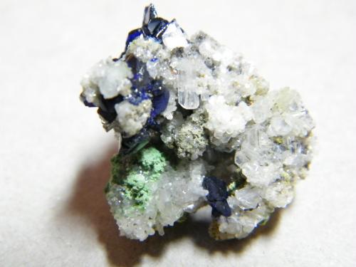 Azurite<br />Tsumeb Mine, Tsumeb, Otjikoto Region, Namibia<br />20X20X15mm<br /> (Author: Heimo Hellwig)