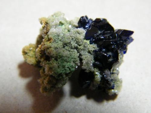 Azurite<br />Tsumeb Mine, Tsumeb, Otjikoto Region, Namibia<br />20X20X15mm<br /> (Author: Heimo Hellwig)