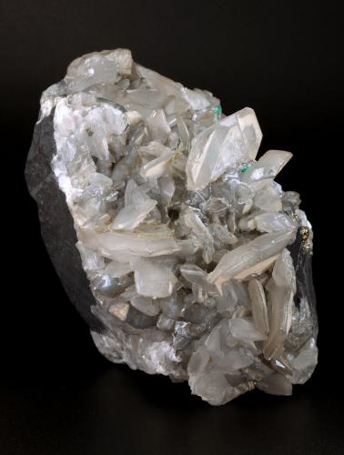 Beryl (variety emerald), Calcite, Dolomite, Pyrite<br />Coscuez mining district, Municipio San Pablo de Borbur, Western Emerald Belt, Boyacá Department, Colombia<br />113x98x85mm, main xl=15mm<br /> (Author: Fiebre Verde)