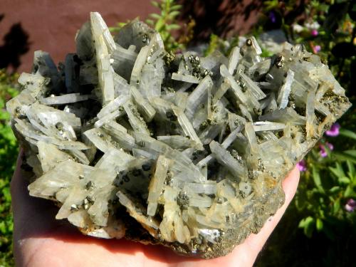 Barite and Pyrite<br />Baia Sprie Mine, Baia Sprie, Maramures, Romania<br />17 x 14 cm<br /> (Author: Deyu)