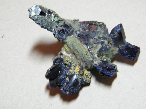 Azurite<br />Tsumeb Mine, Tsumeb, Otjikoto Region, Namibia<br />55x40x20mm<br /> (Author: Heimo Hellwig)