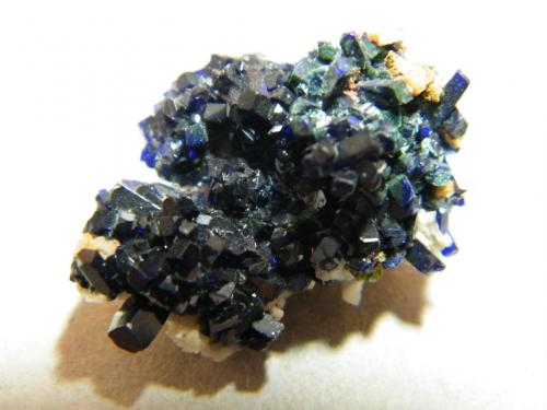 Azurite<br />Tsumeb Mine, Tsumeb, Otjikoto Region, Namibia<br />25x15x15mm<br /> (Author: Heimo Hellwig)